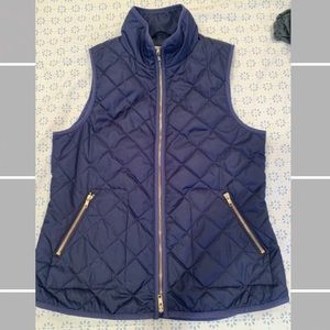 Old Navy Quilted Vest Navy Blue